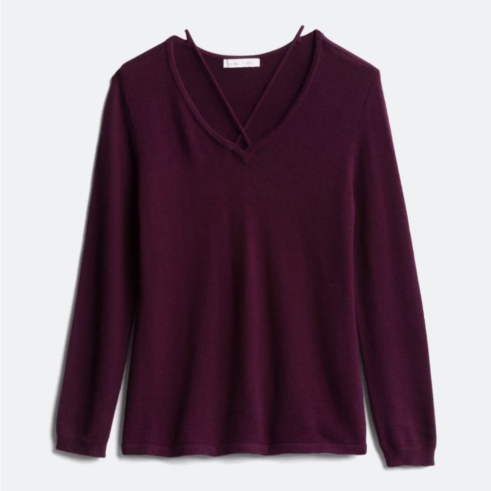 NWT Stitch Fix Honey Punch Tanty Criss Cross Neckline Pullover (XL)